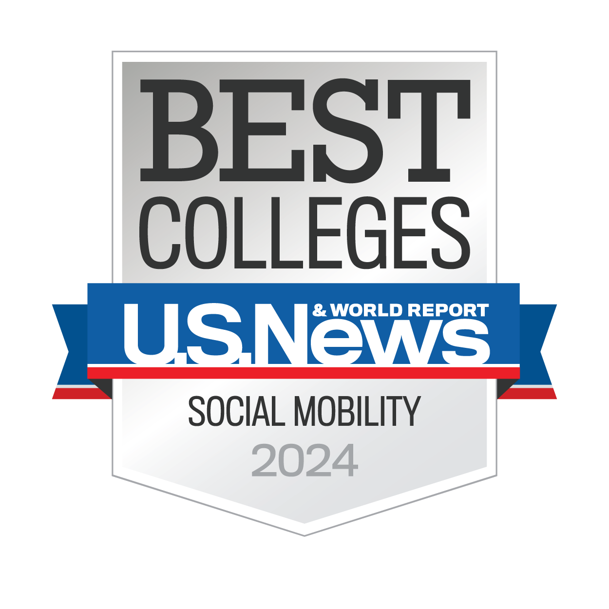 USNWR Best Colleges for Social Mobility Badge